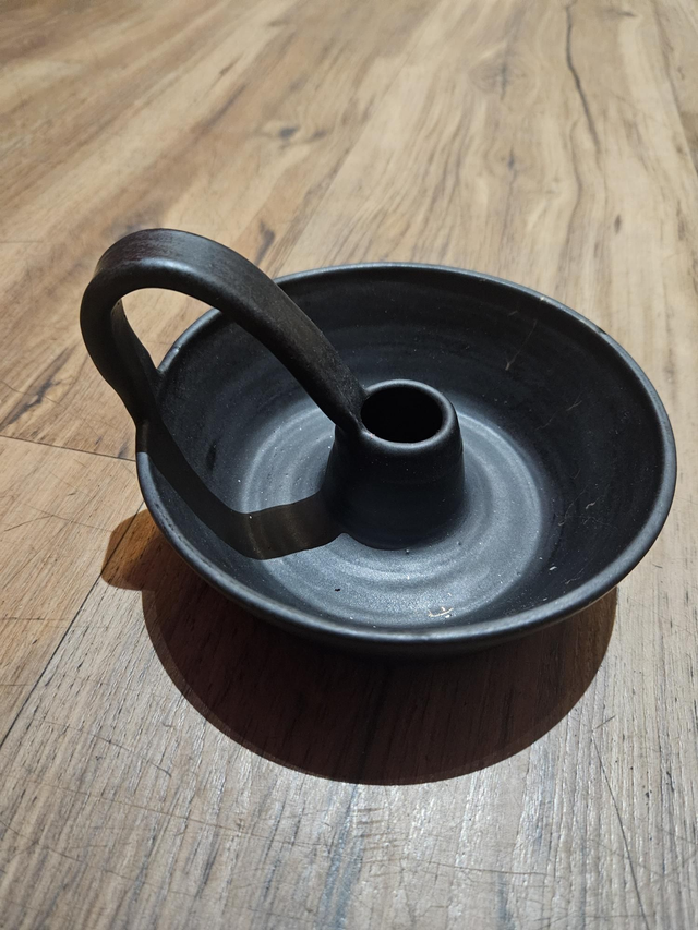 Ceramic Candlestick Holder with handle