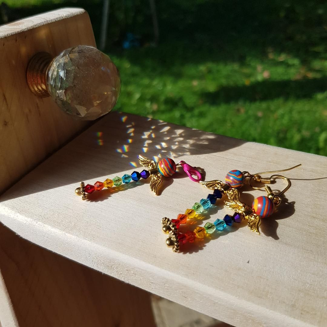 Boucles d'oreilles Ange – Création Vibratoire