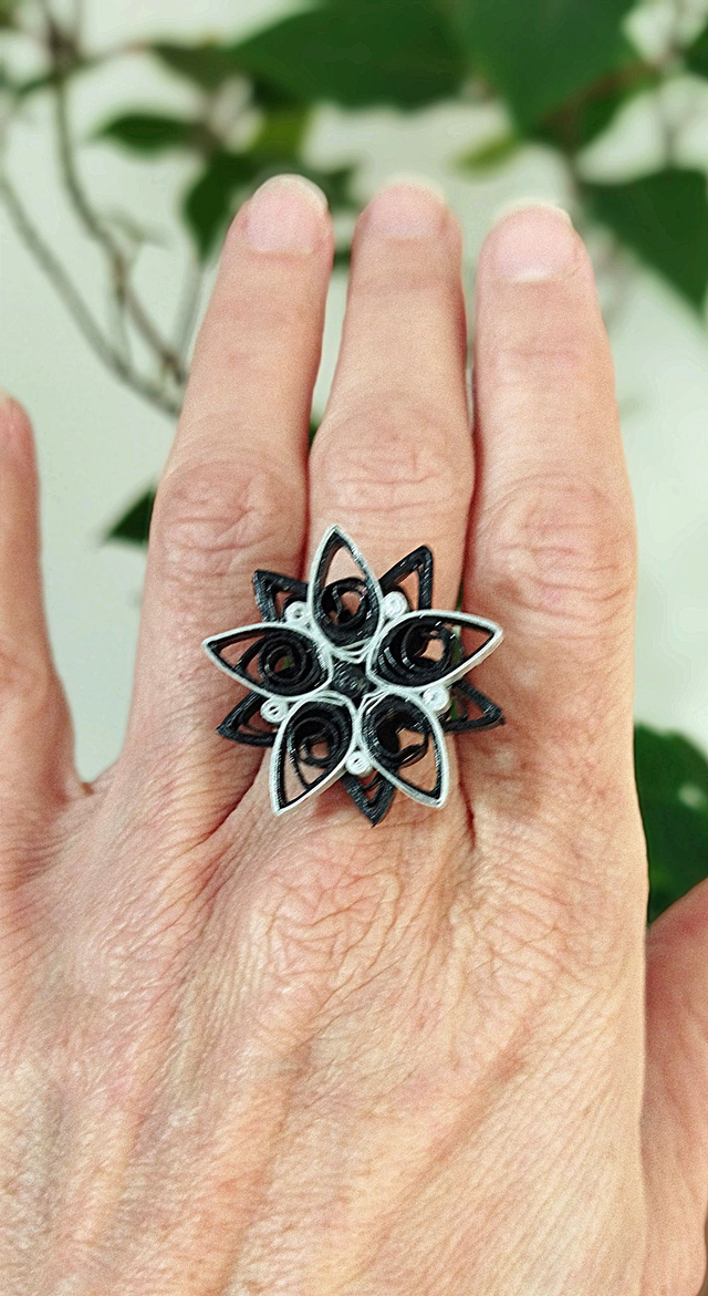 Bague Lumineuse ébène