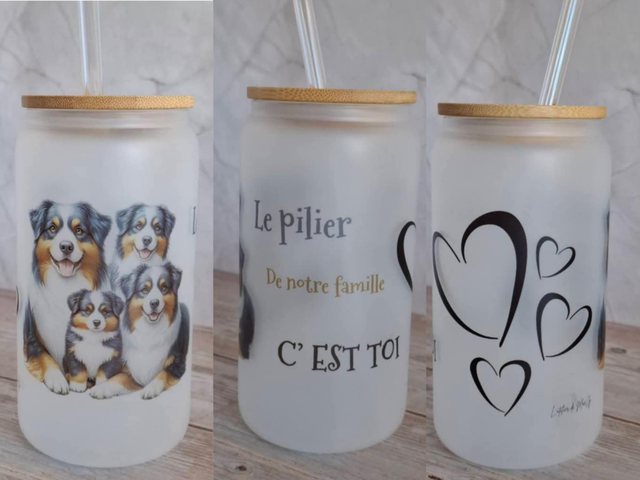 Verre givré pilier de la famille