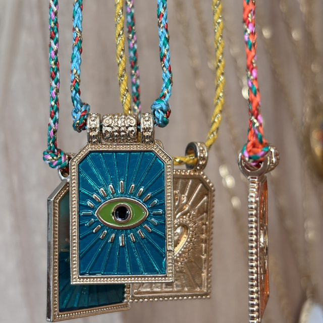 Collier Tarot Œil bleu