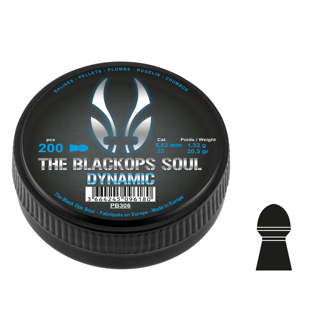 Plombs The Black Ops Soul DYNAMIC Cal. 5,5 mm