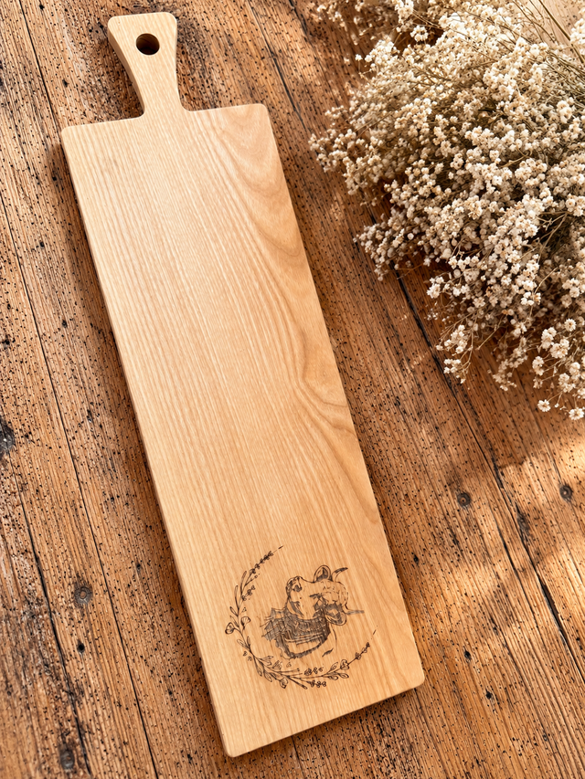 Baguettebrett „Kuh“ – Esche geölt