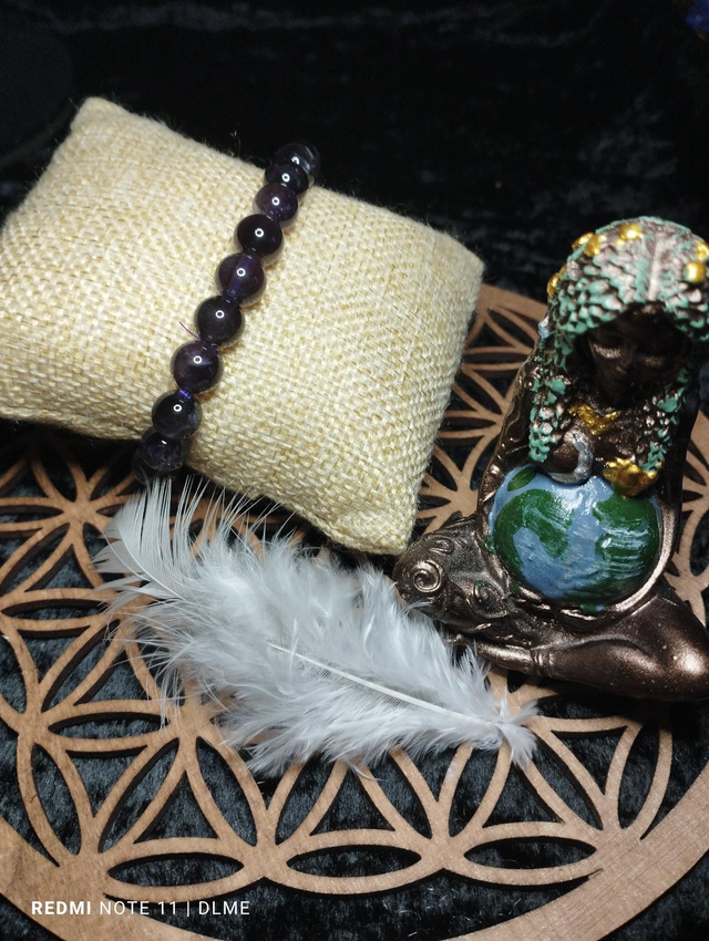 Bracelet améthyste foncé