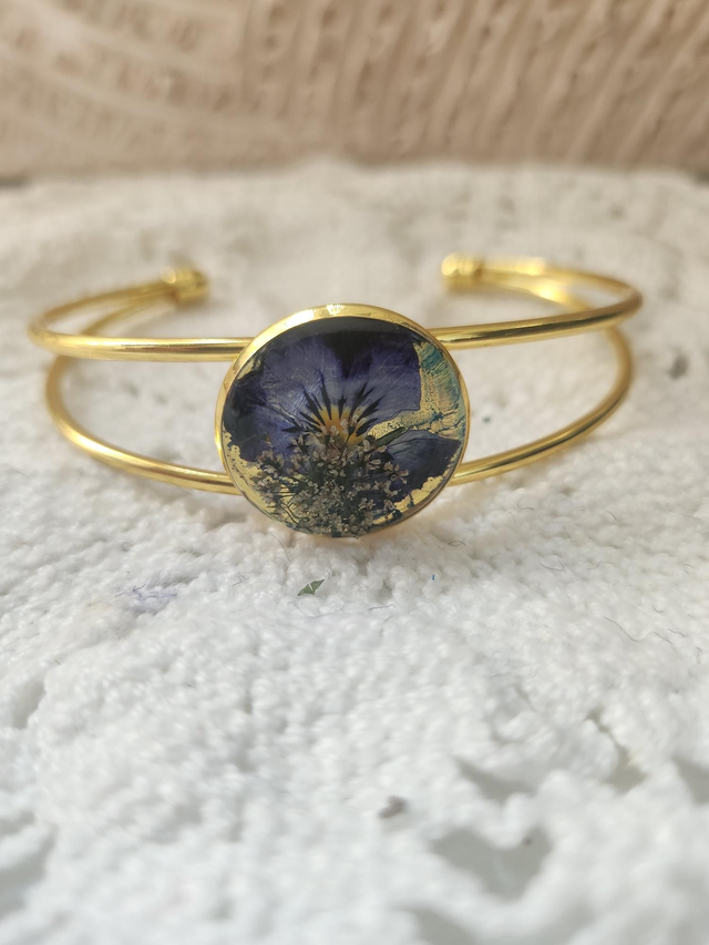 Bracelet pensée  or