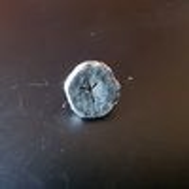 Solid silver hammered rune earrings