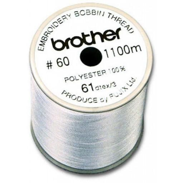 Fil canette N60 blanc Brother