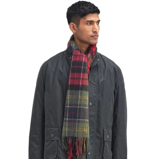 Barbour Brack Patchwork Tartan Scarf