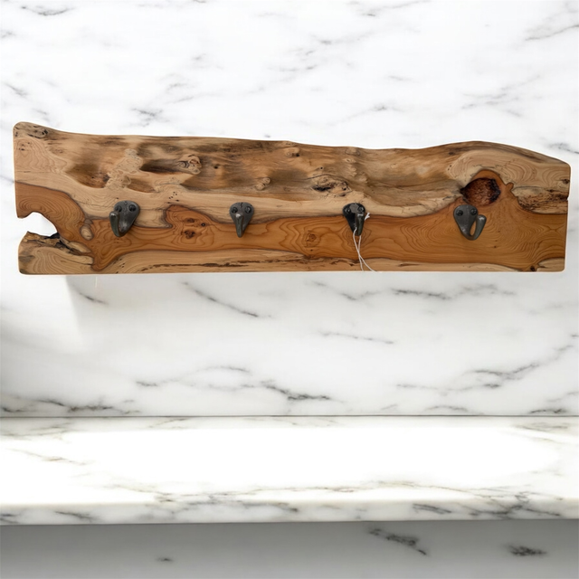 Yew Wood - Coat Hanger - Handmade (127)