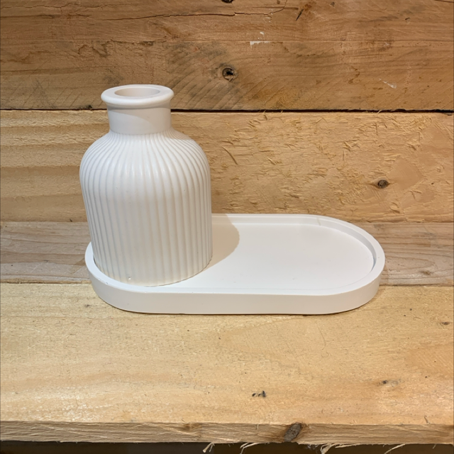 Jesmonite Small Vase and Tray