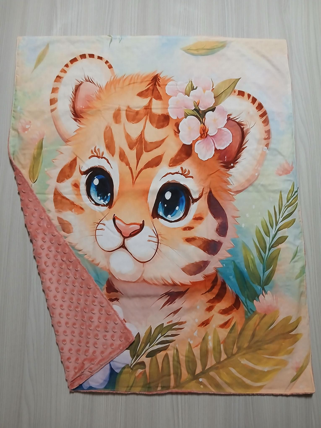 Couverture Tigre rose