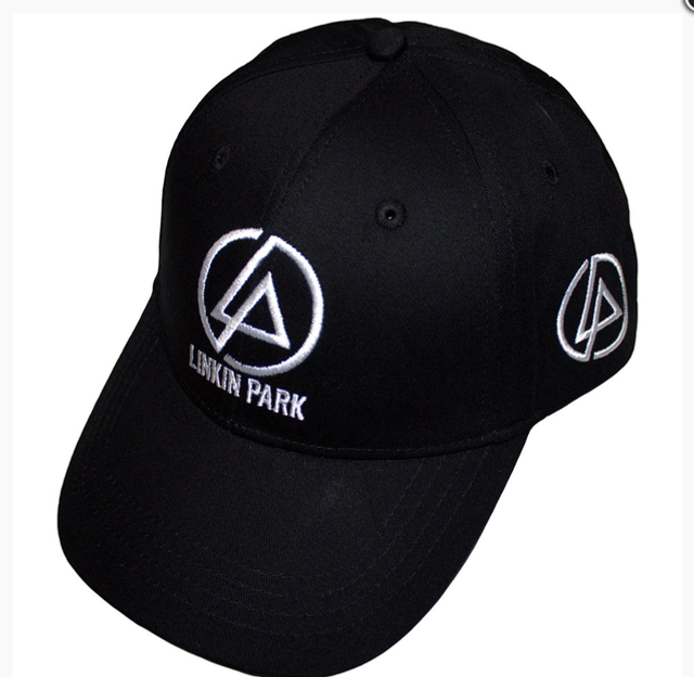 LINKIN PARK UNISEX BASEBALL CAP: CONCENTRIC SIDE LOGO (BLACK)