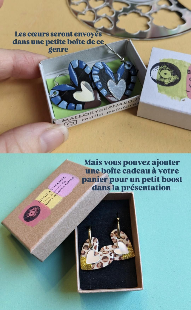 Coeurs (sans créoles) Léopards Madonna et Notre Dame de Paris