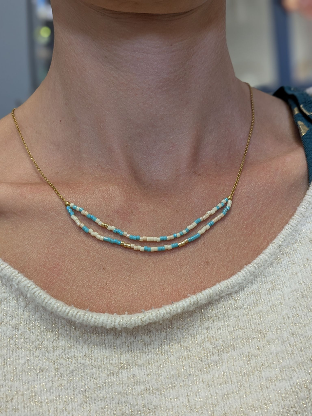 05- Collier bohème 2 rangs