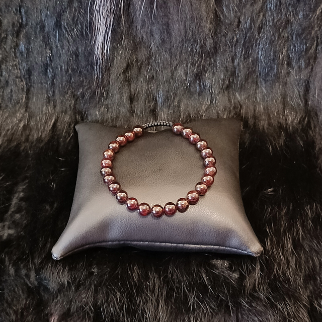 Bracelet uni Grenat 06 mm