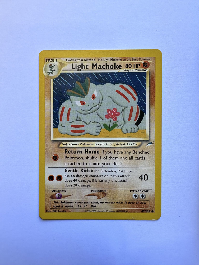 Light Machoke - Neo Destiny set (released February 2002 by Wizards of the Coast)