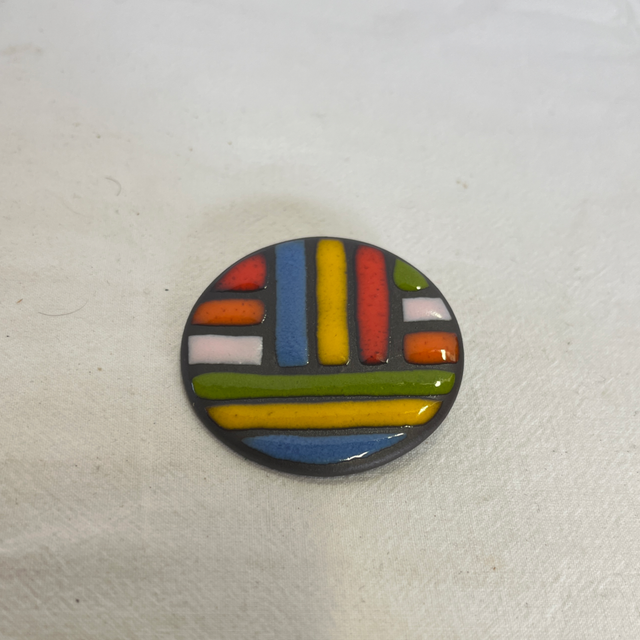 Broche verre 