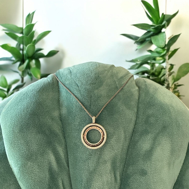 Discontinued Pandora Spinning Hearts Pendant &amp; Necklace | Rare Silver