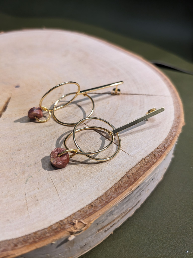 "Alumine des Baux" - Pendants Bauxite, Or