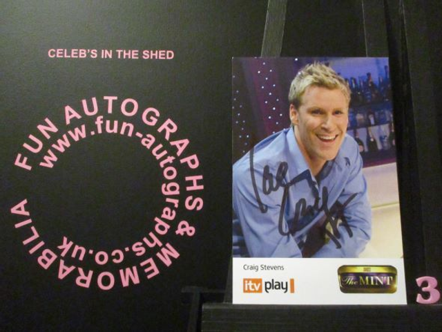 Craig Stevens Authentic Autographed The Mint 6x4 Cast Card (3)