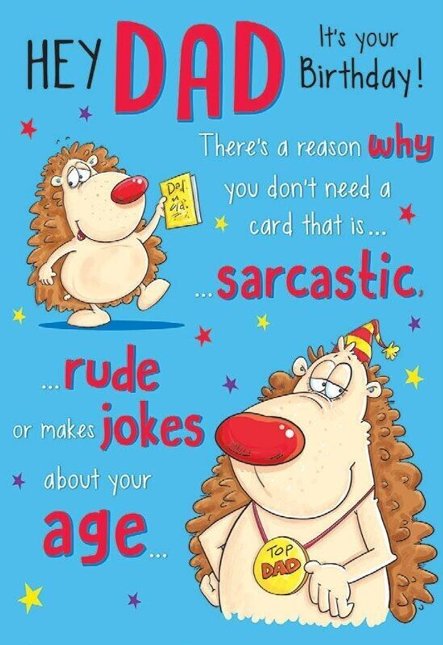  Picture 1 of 2  Have one to sell? Sell it yourself Humor Birthday Card DAD Funny Cheeky Novelty Joke Quirky