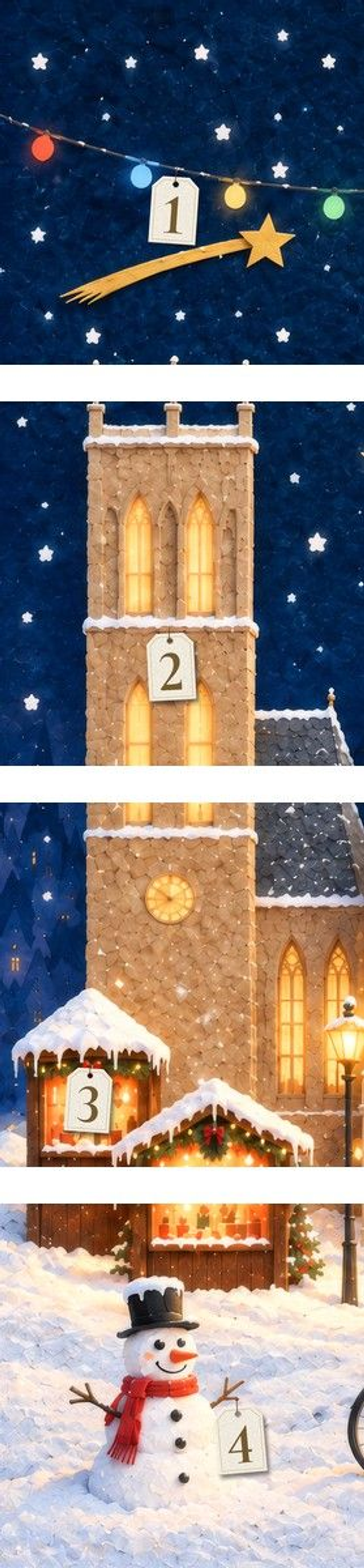 Adventsbild Reihe 1 – Überwasserkirche (Tag 1–4)