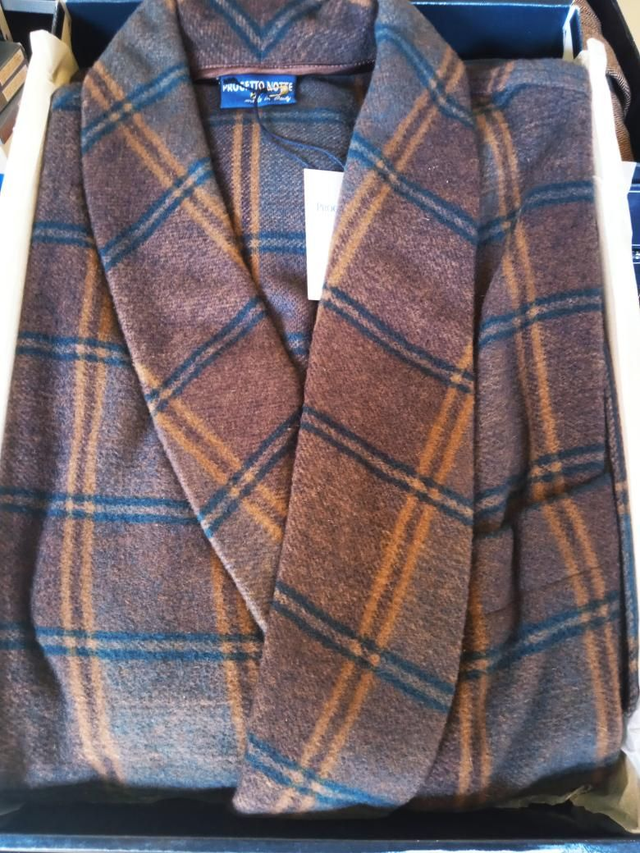 Vestaglia Uomo Progetto Notte Lana 