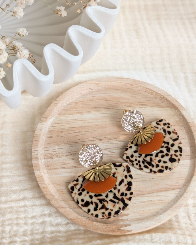 Boucles d'oreilles SUZON terre cuite