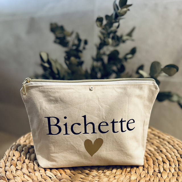 Pochette à fermeture dorée &quot;Bichette&quot;