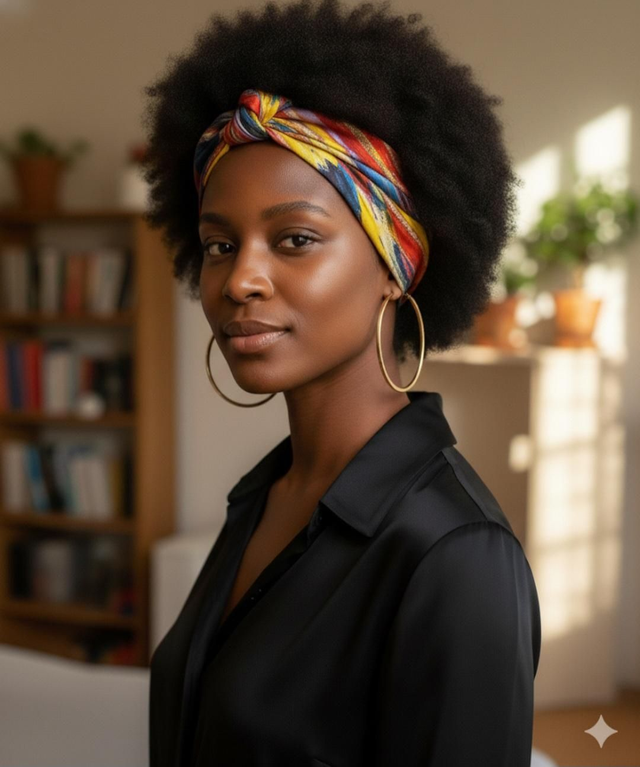 Carré de soie multicolore