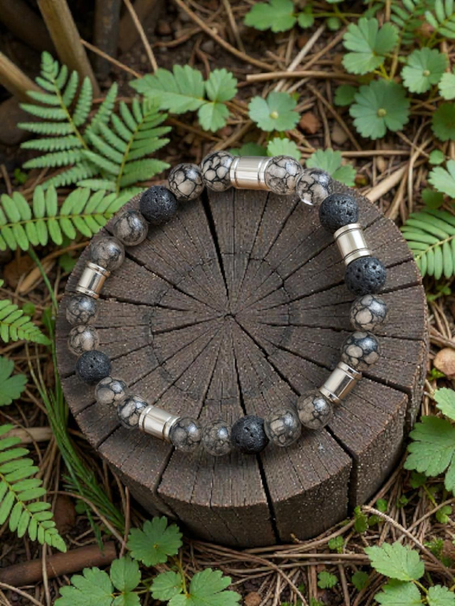 Bracelet Agate veine de Dragon - Protection &amp; Stabilité
