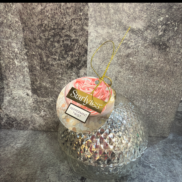 Christmas candle silver 