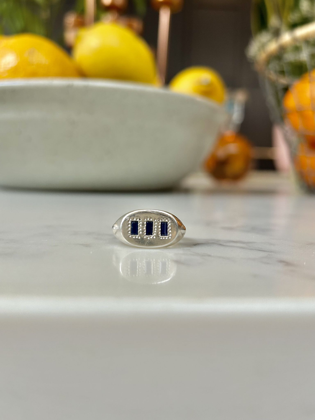 Trio of Sapphires Ring