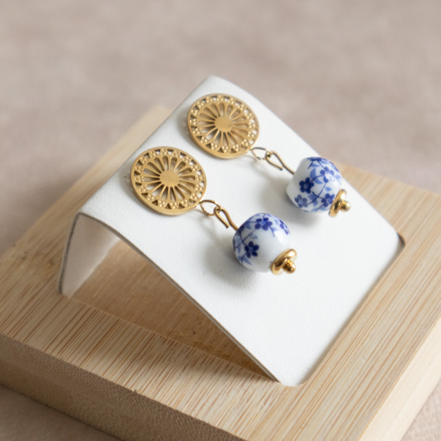 Boucles d'oreilles Rosace