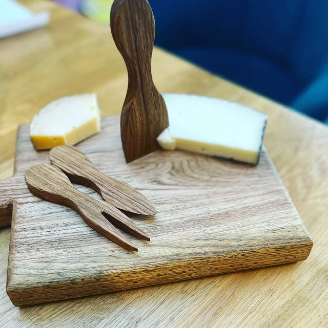Small chopping board ideal for camper van or small space 