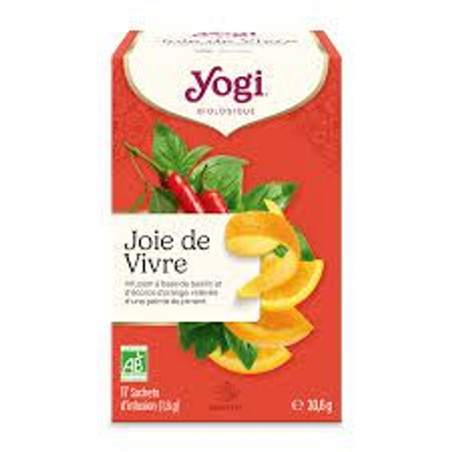 Yogi Tea Joie de Vivre BIO | Tisane Énergisante &amp; Humeur 17 Sachets