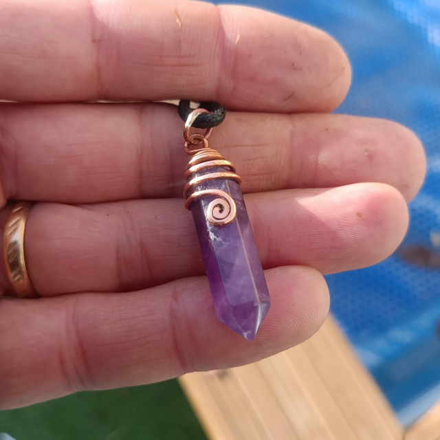 Pendentif crayon Améthyste