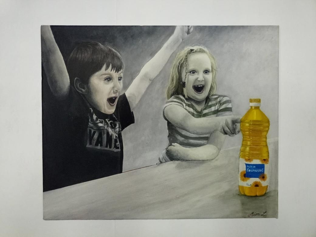 "Le nouvel or jaune" 38x46cm