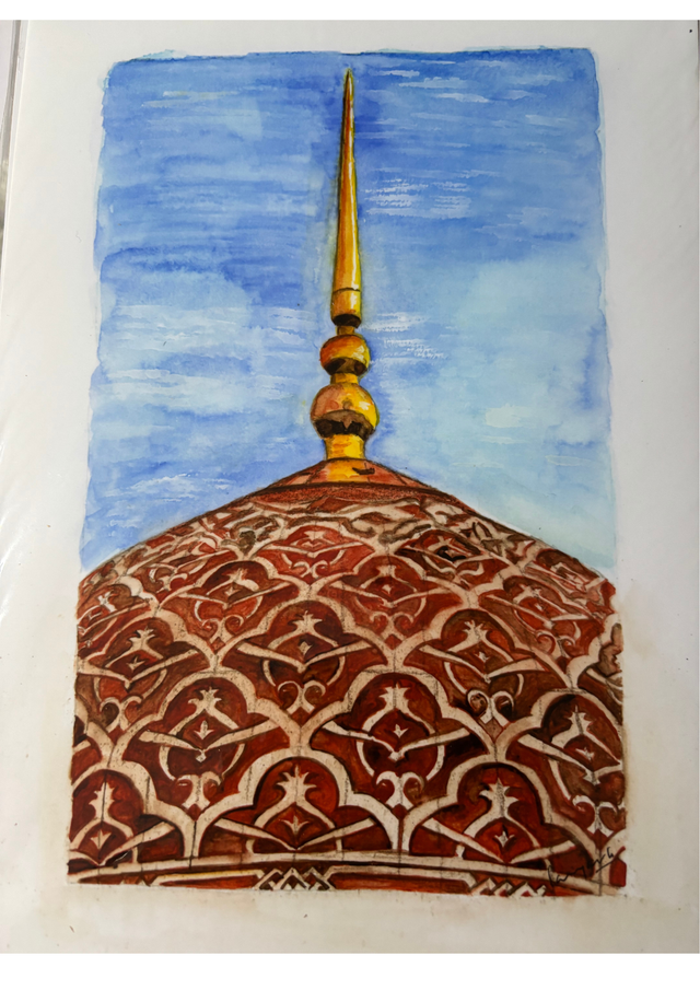 Mosque dome - A4 print