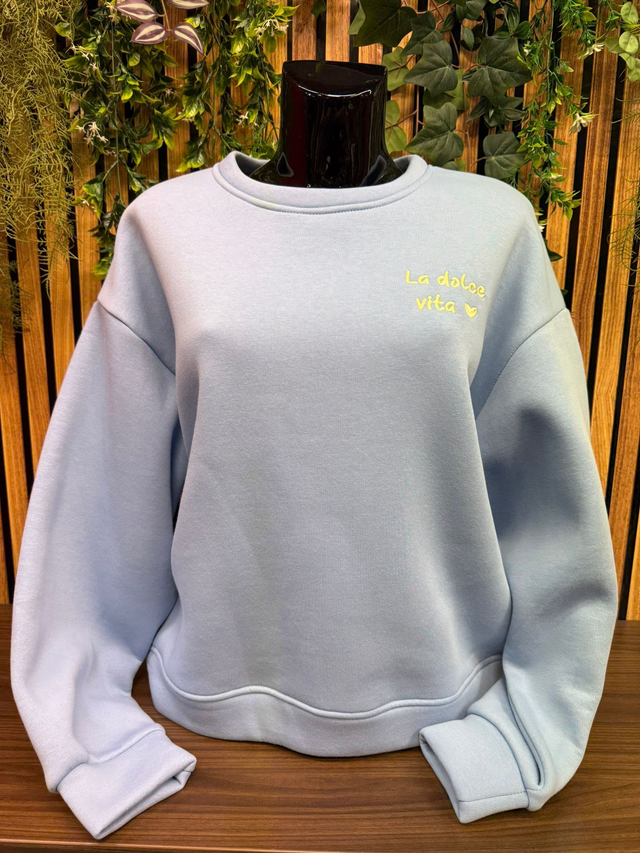 Sweater la dolce vita - Blauw