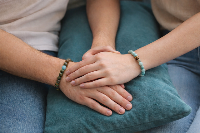 Duo "Toi et Moi" : Amazonite &amp; Unakite – Sérénité et Cœur