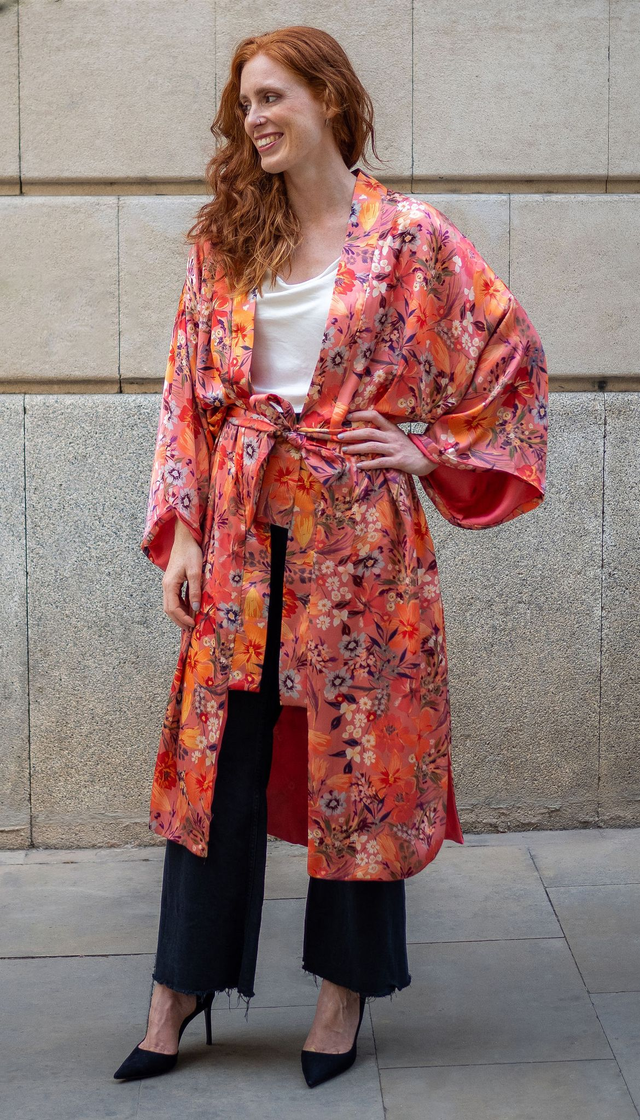 LONG KIMONO FLORAL