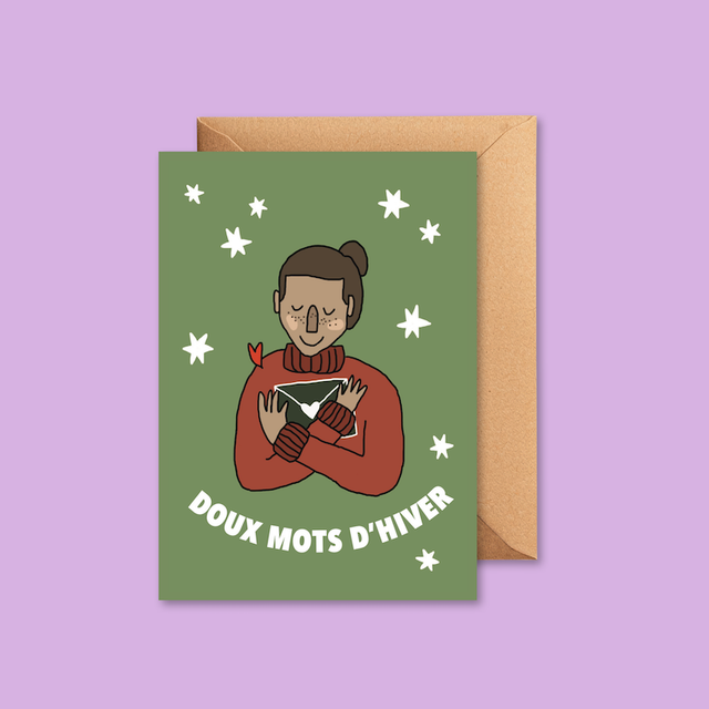 Mots doux d'hiver - Carte