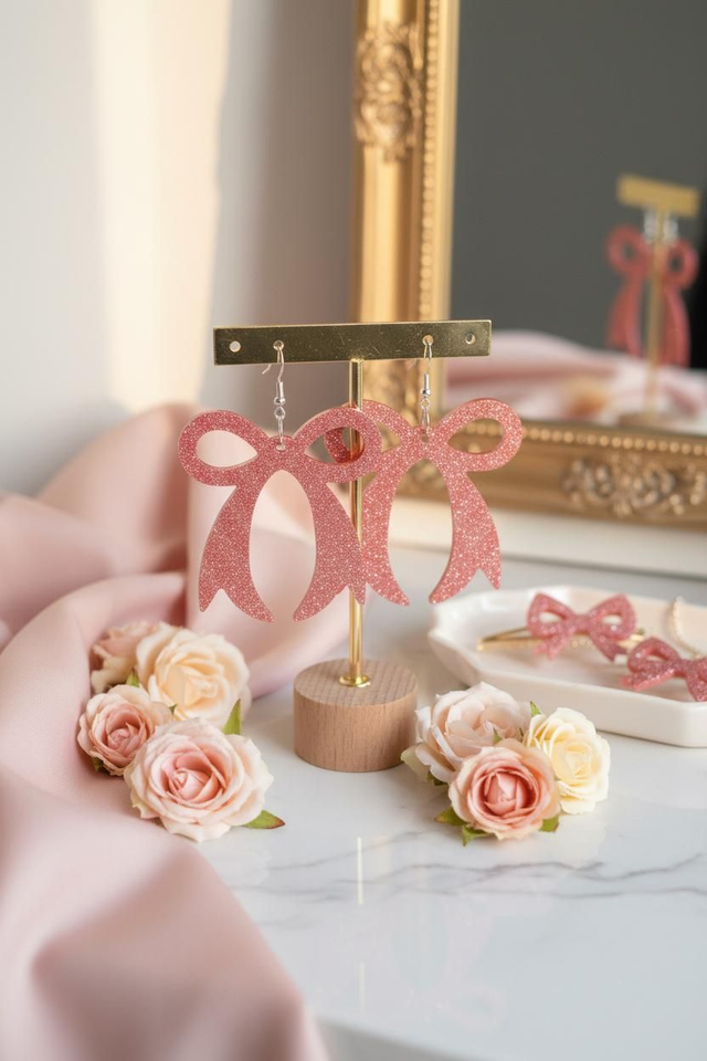 Boucles Nœud grand modèle- Collection Pivoine 