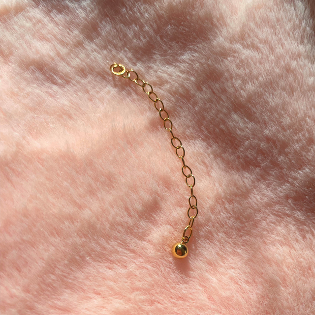 Forlengelseskjede-ball • 14k gullfylt • 55mm