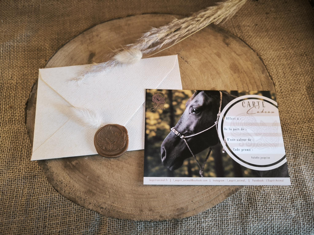 💌 Carte cadeau postale Cheval