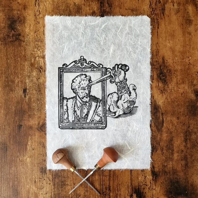 Linogravure - Devises Héroïques