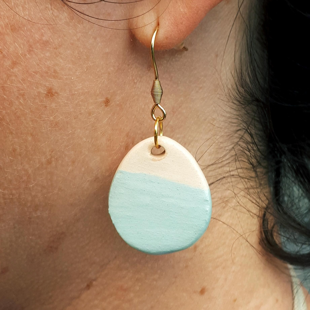 Boucles d&#039;oreilles / bleu clair