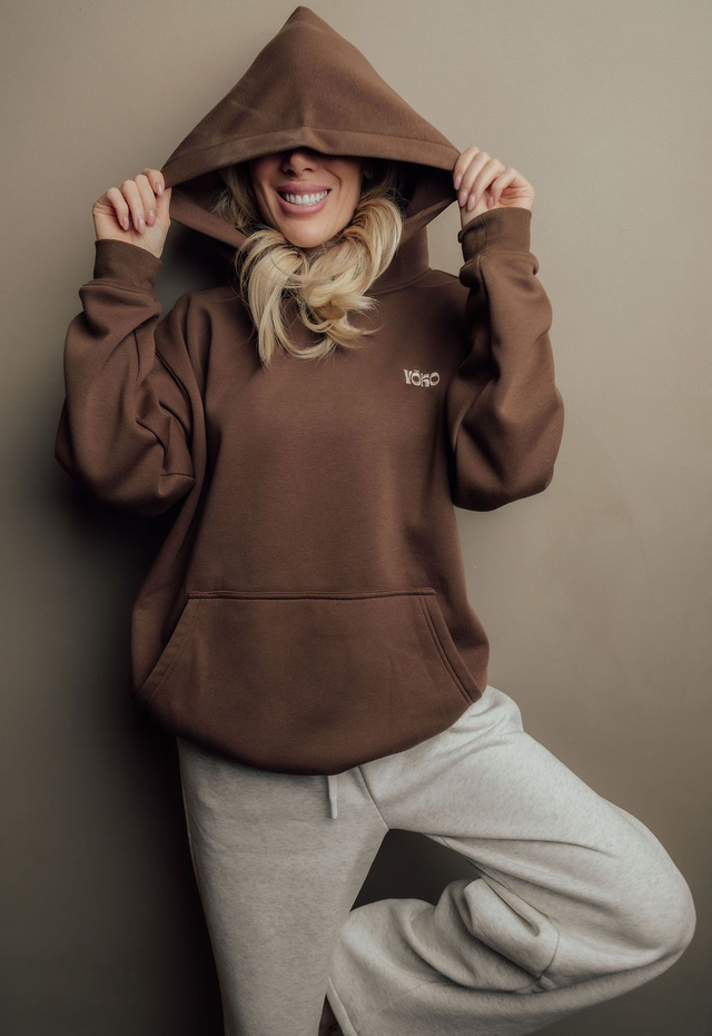 Jogging sweater with cap - UNISEX