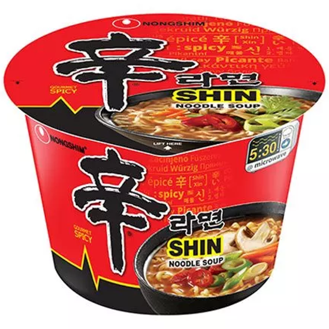 Nong Shim Instantnudeln, Shin Ramyun, Big Bowl, sehr scharf,